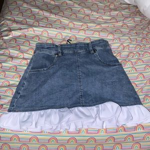 Shane Justin ruffled skirt